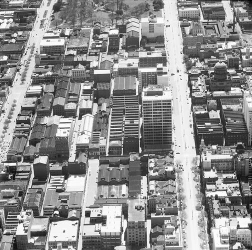 Negative - Aerial View of Melbourne, circa 1962