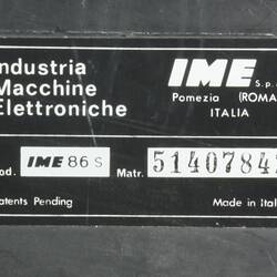 Electronic Calculator - IME, Model 86, circa 1969