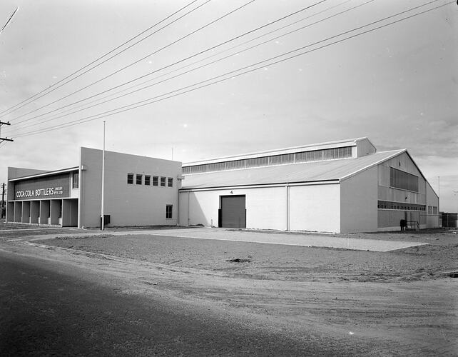 Coca-Cola Company, Bottlers Plant Exterior, Moorabbin, Victoria, 22 Apr 1959