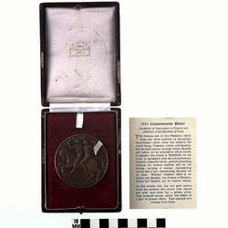 Medal - Centenary of Government of Victoria & The Discovery of Gold, State Government of Victoria, Australia, 1951