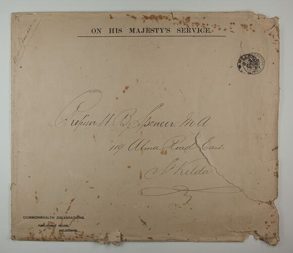 Envelope - Commonwealth Celebrations, Parliament House, 1901