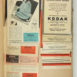 Scrapbook - Kodak Australasia Pty Ltd, Advertising Clippings, '1948', 1946-1955, Abbotsford