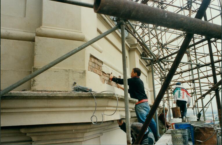 Photograph - Reparing the Dome, 1994