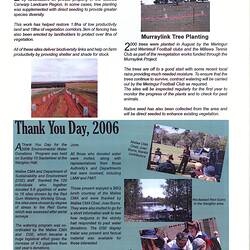 Newsletter - Mallee Catchment Management Authority, 'Catchment News', Vol. 1, Issue 8, Jul-Sep 2006