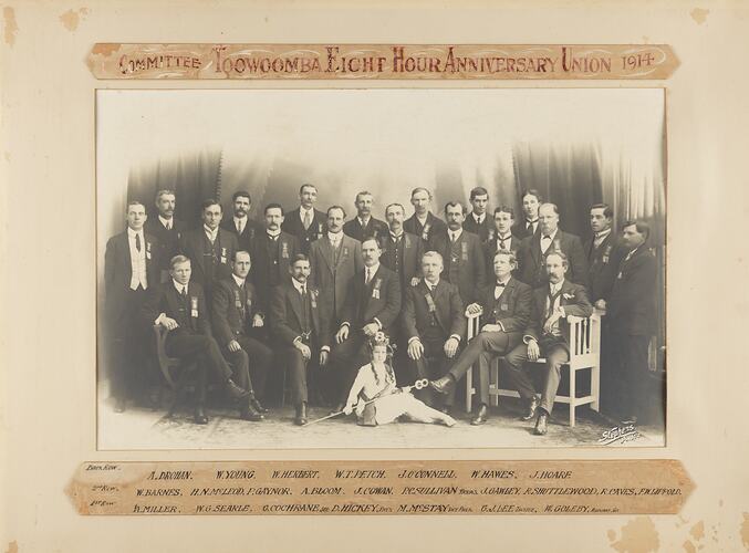 Toowoomba Eight Hour Day Anniversary Committee, Queensland, 1914