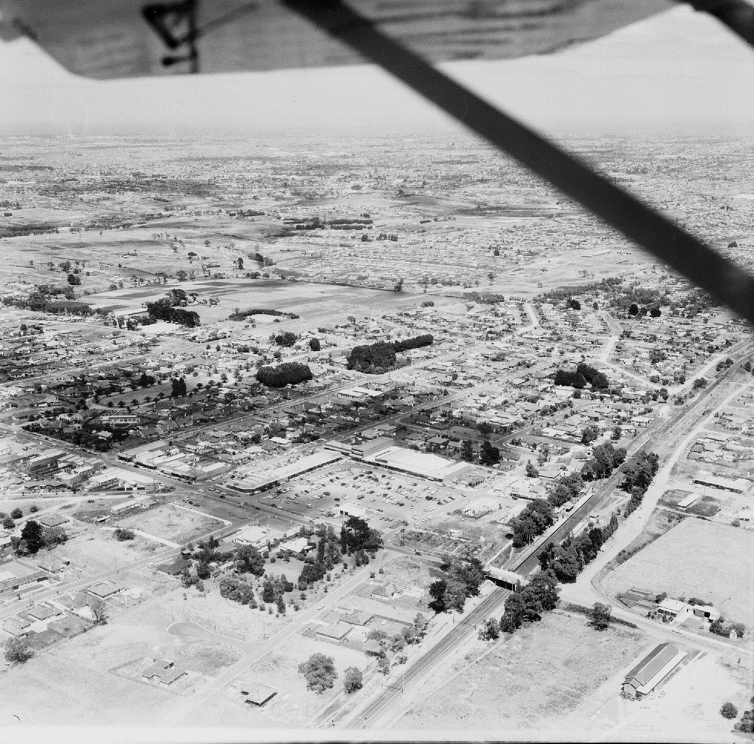 Negative Aerial View of Mount Waverley, Victoria, Jan 1960