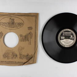 Disc Recording - Edison, Double-Sided, 'Ombra Leggiera' and 'Nemico Della Patria', 1921-1929
