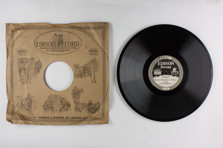Disc Recording - Edison, Double-Sided, 'Second Rhapsodie - Part 1' & 'Part 2', 1919- 1929