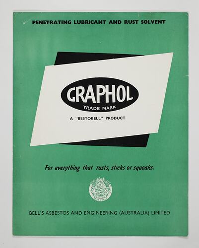 Front cover with illustration and printed text.