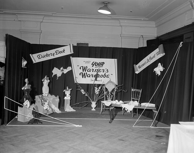Dickory Dock Lingerie Exhibition Stand, Melbourne, 08 Dec 1959