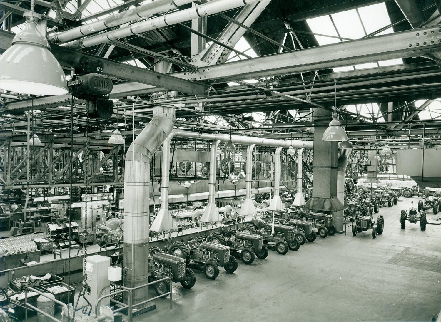 Photograph - Massey Ferguson, Tractor Inspection Area, Coventry, circa 1960