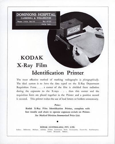 Printed text and photograph of printer in use.