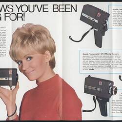 Open leaflet with pictures and text.