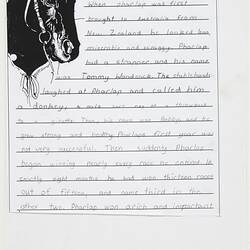 Letter - My Story of Phar Lap, Unknown, 1999 (Page 1 of 2)
