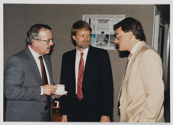 Kodak Australasia Pty Ltd, Ken Gifkins in Discussion, Technical Centre, Coburg, 1986-1987