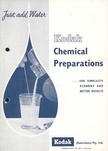 Booklet cover featuring monochrome photograph and text.