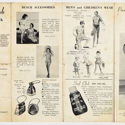 Leaflet - Swim & Sun Suits, Prudence Jane, Montrose, Victoria, circa 1955, Obverse