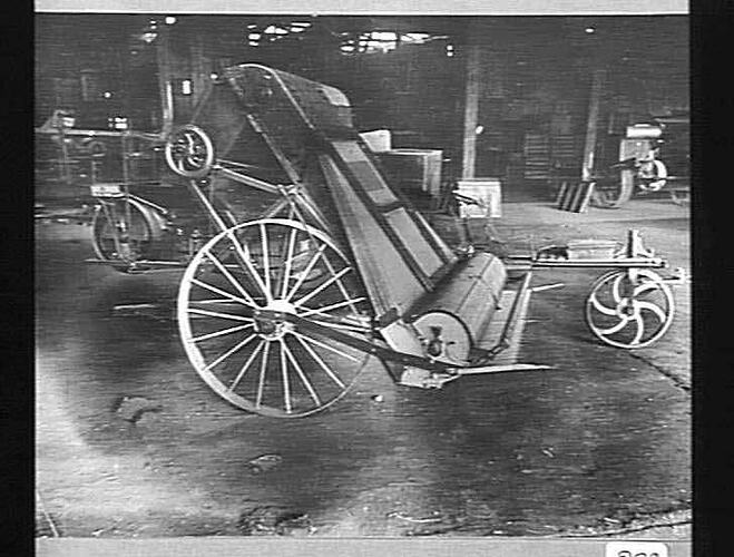 8 FT. STEEL FRAME HARVESTER: TAKEN FROM JAN 1921