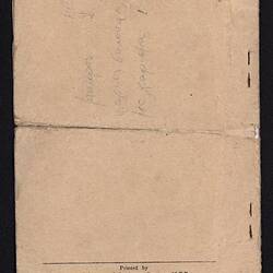 Booklet - Army Discharge, George Kyriakides, Cyprus, 1946