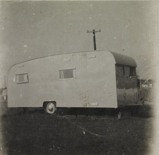 Hathaway Family Caravan, Wing, England, circa 1950