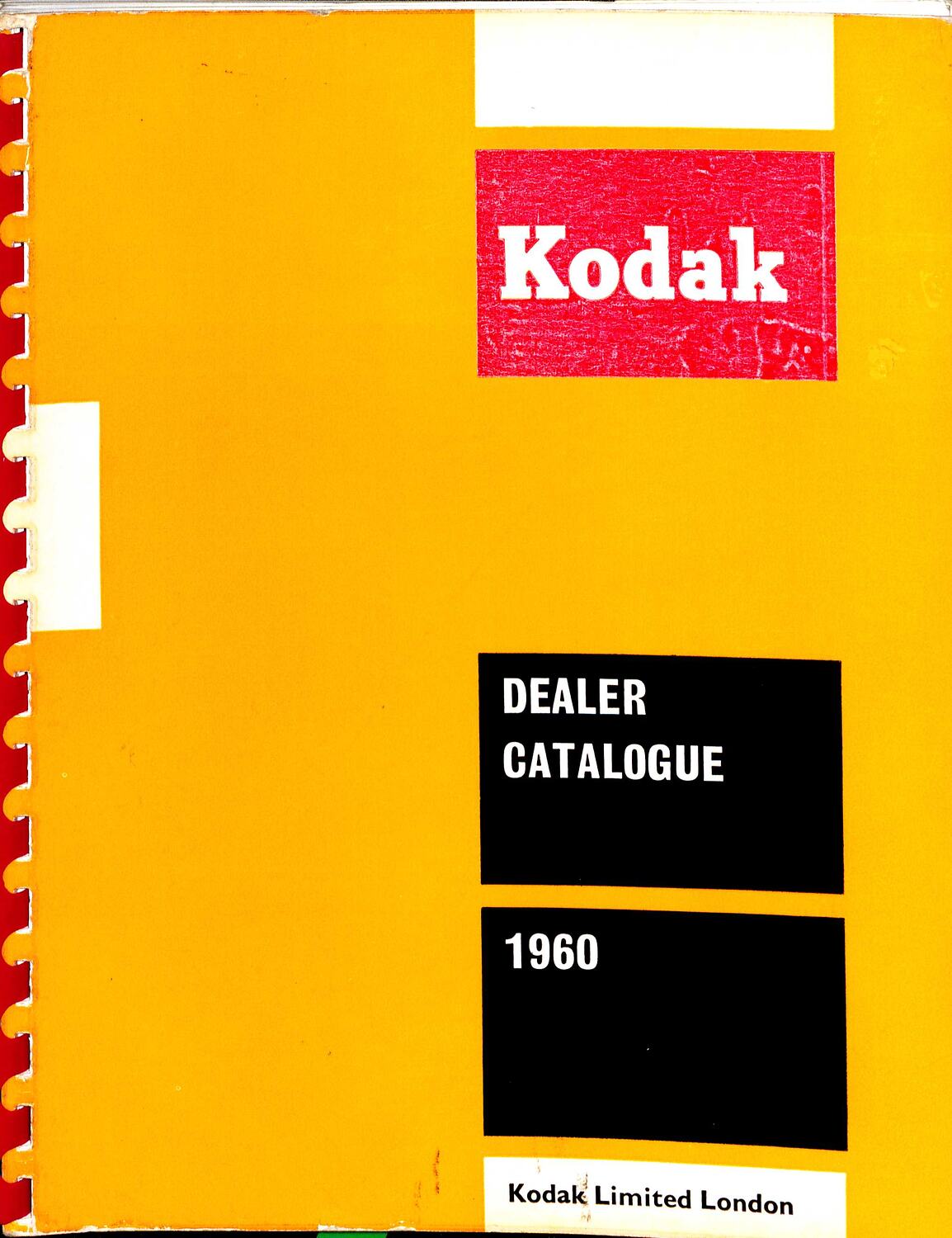 Catalogue Kodak Limited, 'Dealer Catalogue 1960', Mar 1960
