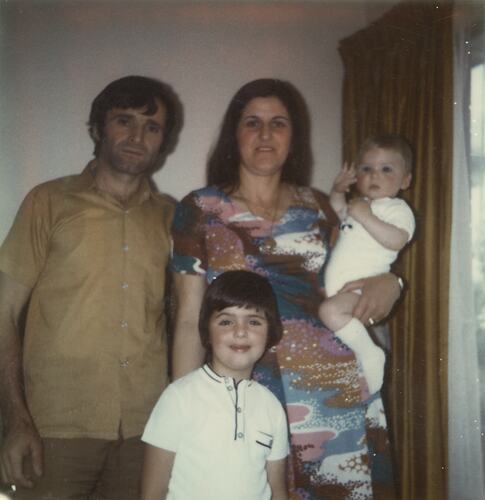 Ismet, Hajrija, Vahid and Mirsad Goga Visiting Albanian family in Port Melbourne, 1974