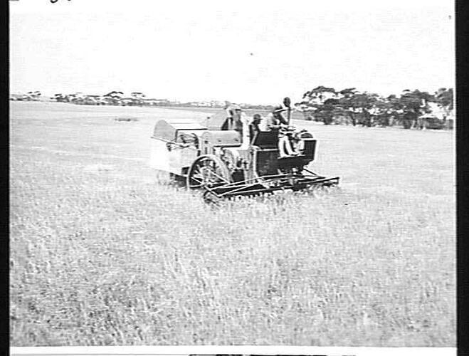 AUTO HEADER ON MR. HARTFIELD'S FARM, ARTHURTON, S.A.: DEC 1929