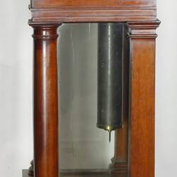 Wooden clock profile.