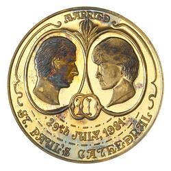 Medal - Royal Wedding, Numismatic Association of Victoria, 1981 AD