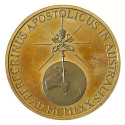 Medal - Papal Visit to Australia, Pope Paul VI, 1970 AD