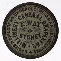 Medal - E. Way & Company,after 1890 AD