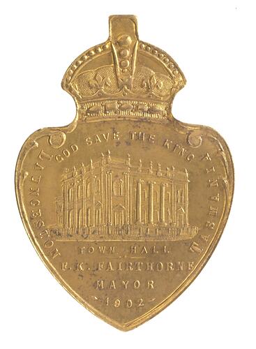 Medal - Edward VII Coronation, Launceston City Council, 1902 AD