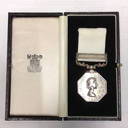 NU 42199, Medal - Polar Medal, Issued to Phillip Garth Law, Queen Elizabeth II, Great Britain, 1965 (MEDALS)