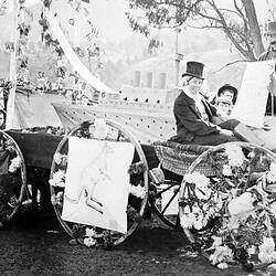 Negative - Wagon in Procession, Healesville, Victoria, circa 1915