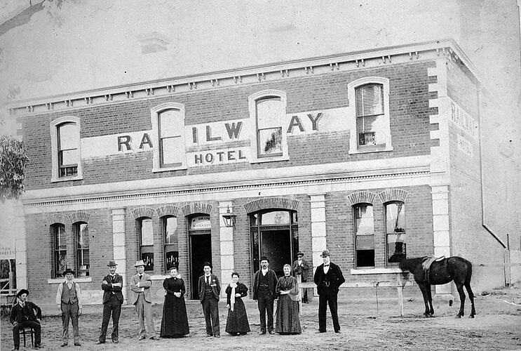 Railway Hotel, Nathalia, circa 1900.