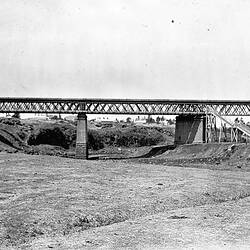 Negative - Railway Bridge over Merri Creek, Northcote, Victoria, 1898