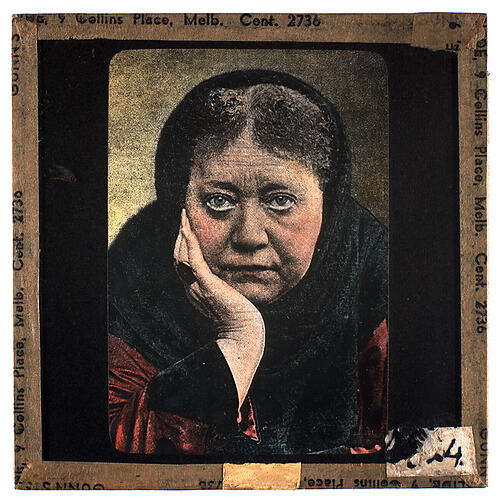 Lantern Slide - Universal Opportunity League, Female Portrait