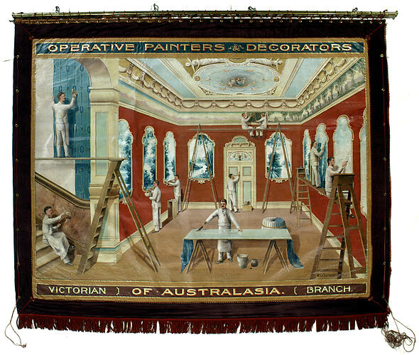 Banner - Operative Painters & Decorators Union of Australasia, Victorian Branch, 1915