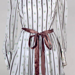 Dress - Prue Acton, Mini, Victoriana, Striped Voile, 1968