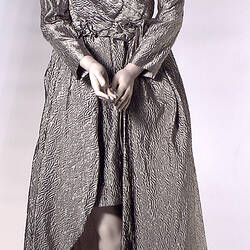 Dress - Prue Acton, Evening, Metallic Gold Silk, 1988