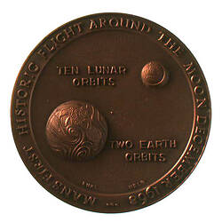 Medal - Apollo 8 First Lunar Orbit, Historical Medal Society of Australia & New Zealand, Australia, 1968