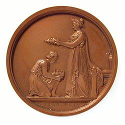 [NU 35472] Medal - Australian Juvenile Industrial Exhibition, Ballarat, Australia, 1878 (AD) (MEDALS)