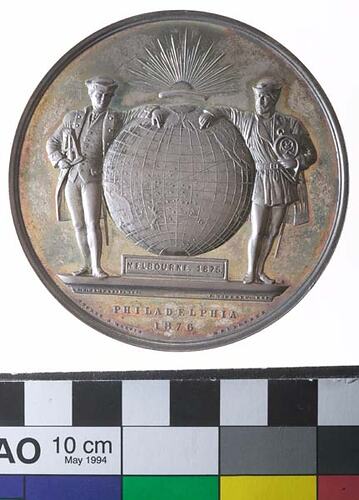 Medal - Victorian Intercolonial and Philadelphia Centennial Exhibitions,1875-6 AD