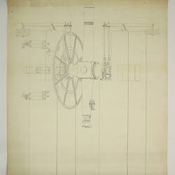 Plan - Transit Telescope, Troughton & Simms, 5 inch, 1861