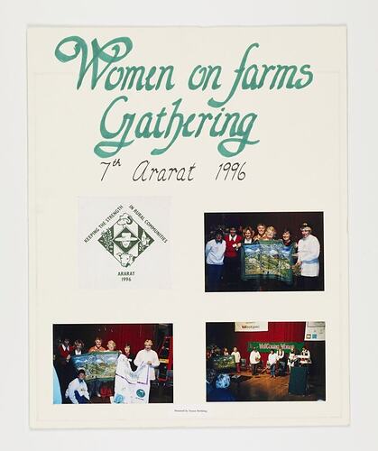 History Board - Victorian Women on Farms Gathering, Ararat 1996