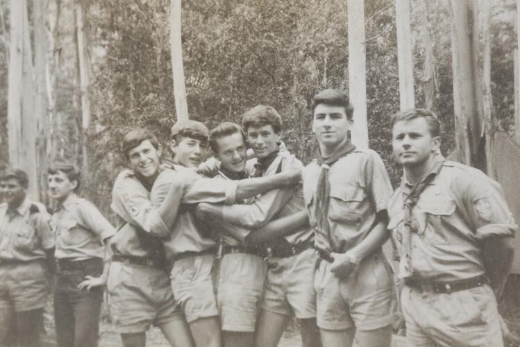 Digital Photograph - Plast' Ukrainian Scouts 'Larking About', Warburton, 1965