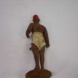 Indian Figure - Bombay Fisherman, Clay, circa 1880