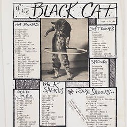 Artwork - Black Cat Cafe Menu