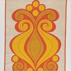 Wall Hanging - John Rodriquez, Orange and Yellow Abstract Design, 1965-1975