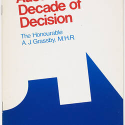 Booklet - Australia's Decade of Decision, 1973